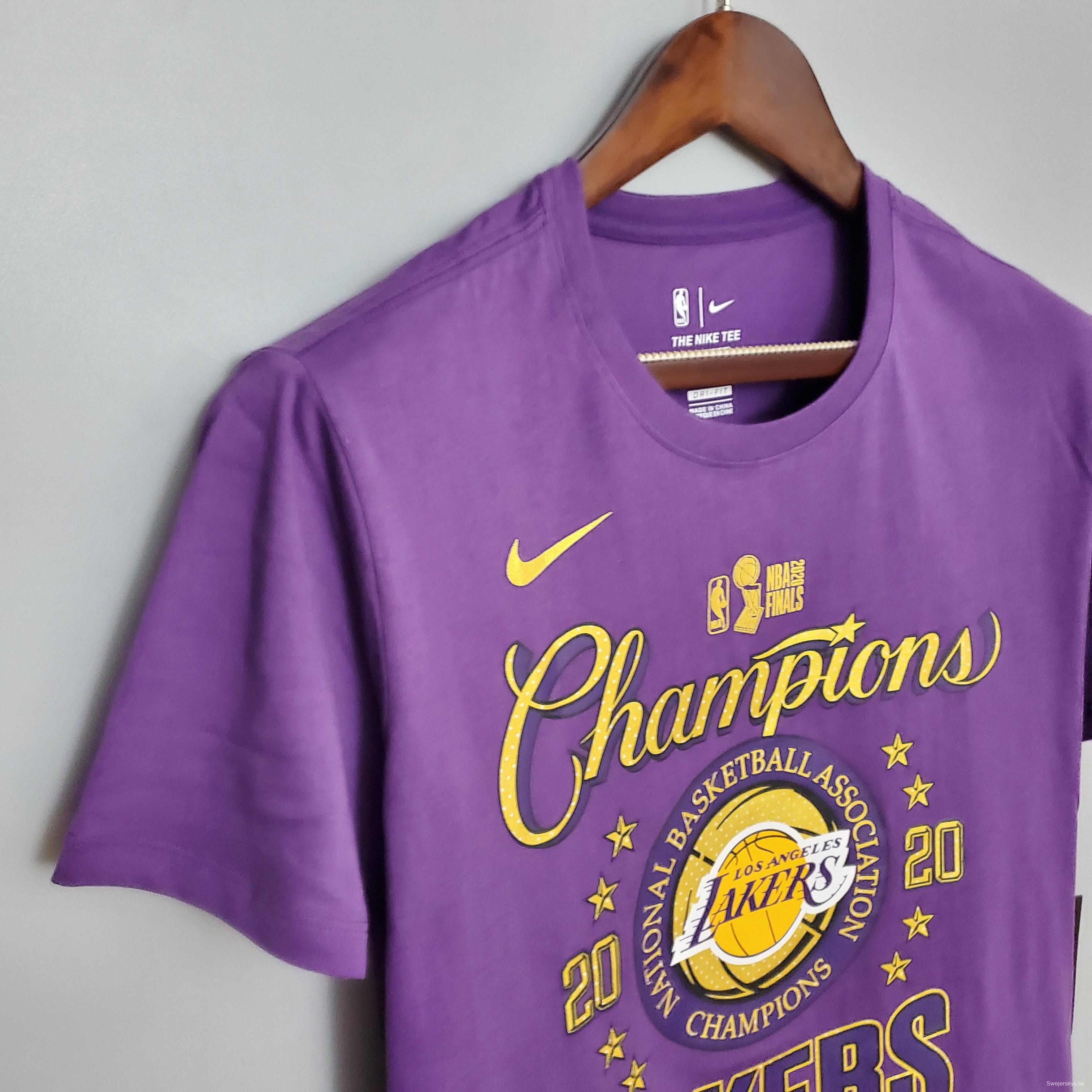 Lakers championship shirt purple