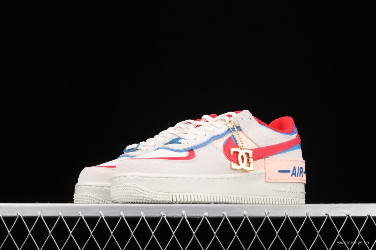 NIKE Air Force 1 ShAdidasow Rtl light weight heightened low-top board shoes CU8591-100