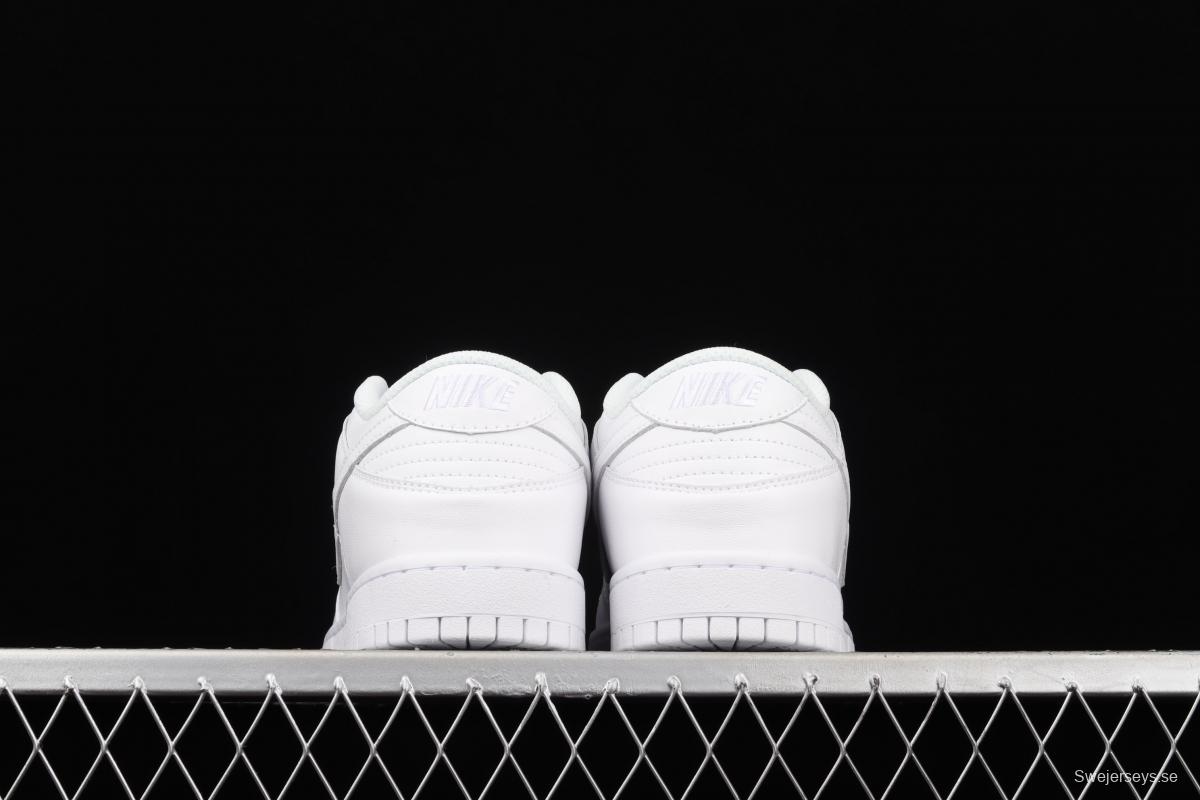 NIKE SB DUNK Low Prm pure white color SB buckle rebound fashion leisure board shoes DD1503-109