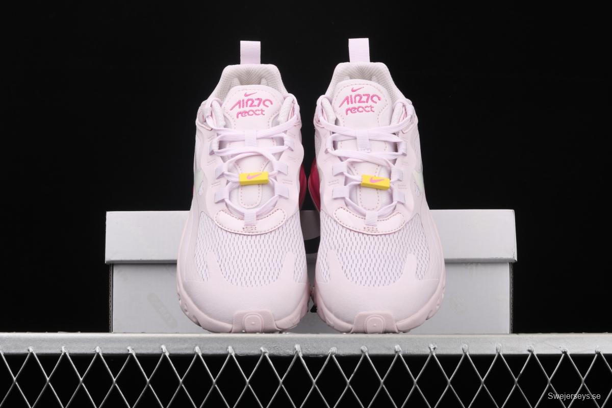 NIKE Air Max 270React new high-frequency mesh hollowing out function half-palm air cushion running shoes CZ0374-500