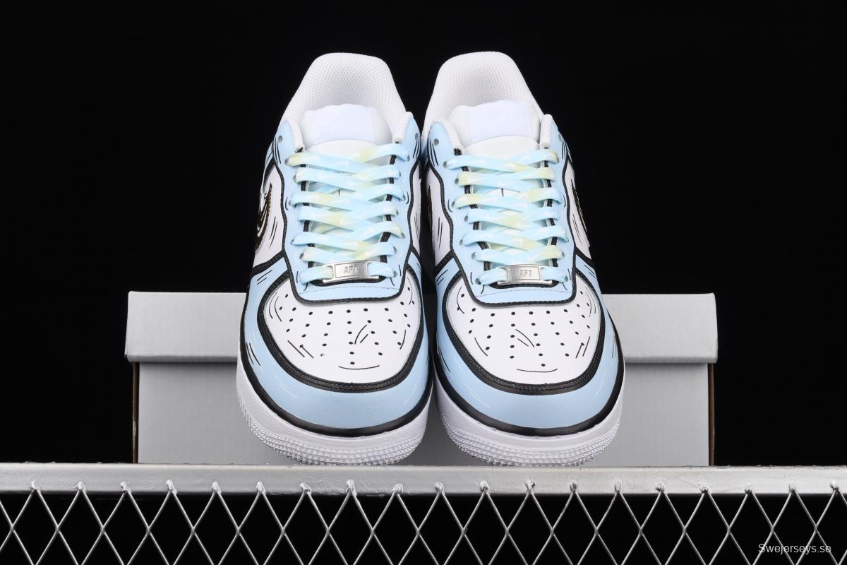 NIKE Air Force 11607 Low two-dimensional theme ice and snow strange color matching low-top casual board shoes CW2288-212