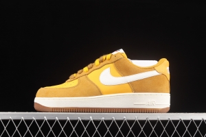 NIKE Air Force 1x07 Low sail leather spliced low-top casual board shoes DA8302-700