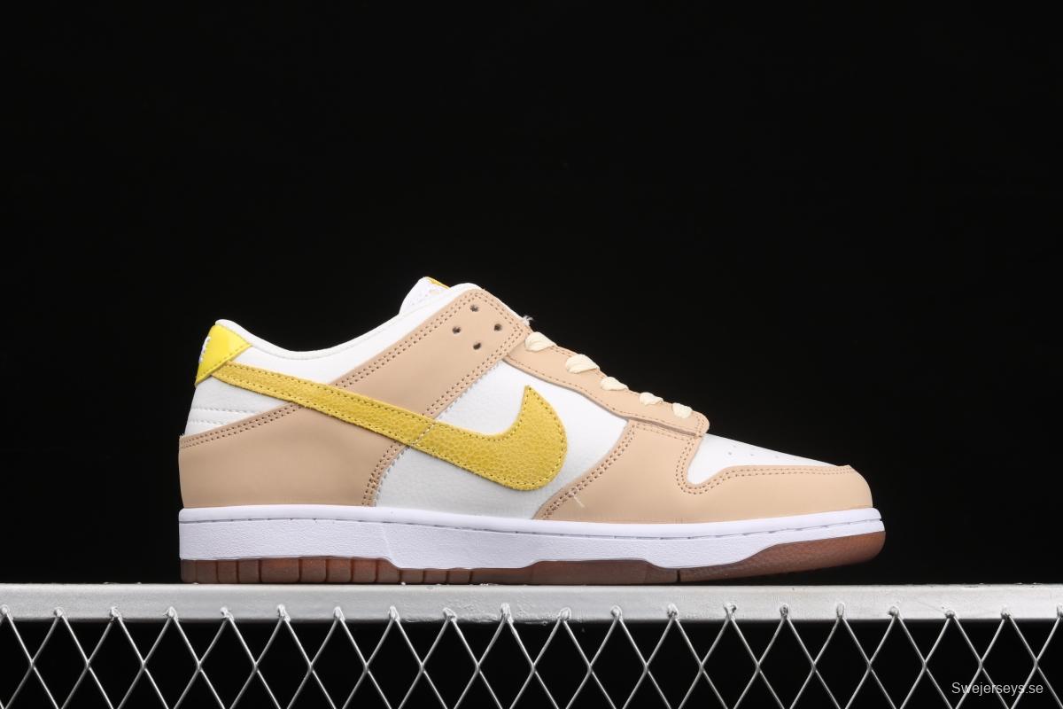 NIKE SB DUNK Low dunk series lemon yellow color matching low-side leisure sports skateboard shoes DJ6902-700