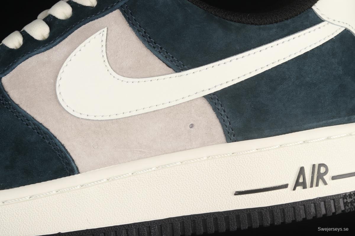 NIKE Air Force 1' 07 Low gray-white and green suede low-top casual board shoes NT9955-318