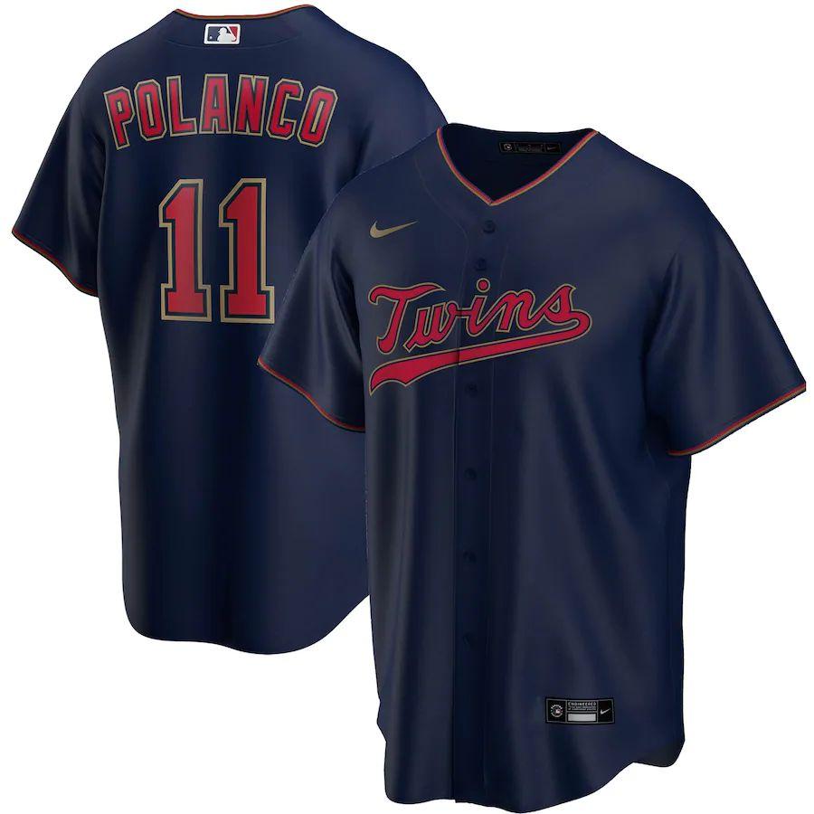 Youth Jorge Polanco Navy Alternate 2020 Player Team Jersey