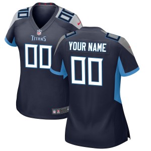 Women's Navy Customized Game Team Jersey