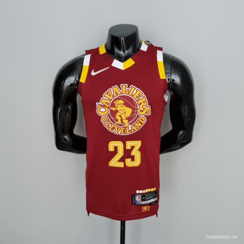 2022 Cleveland Cavaliers JAMES#23 Urban Edition Red NBA Jersey