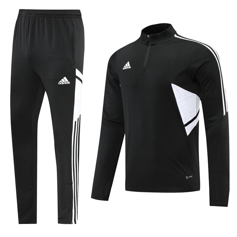 22./23 Adidas Black Half Zipper Tracksuit