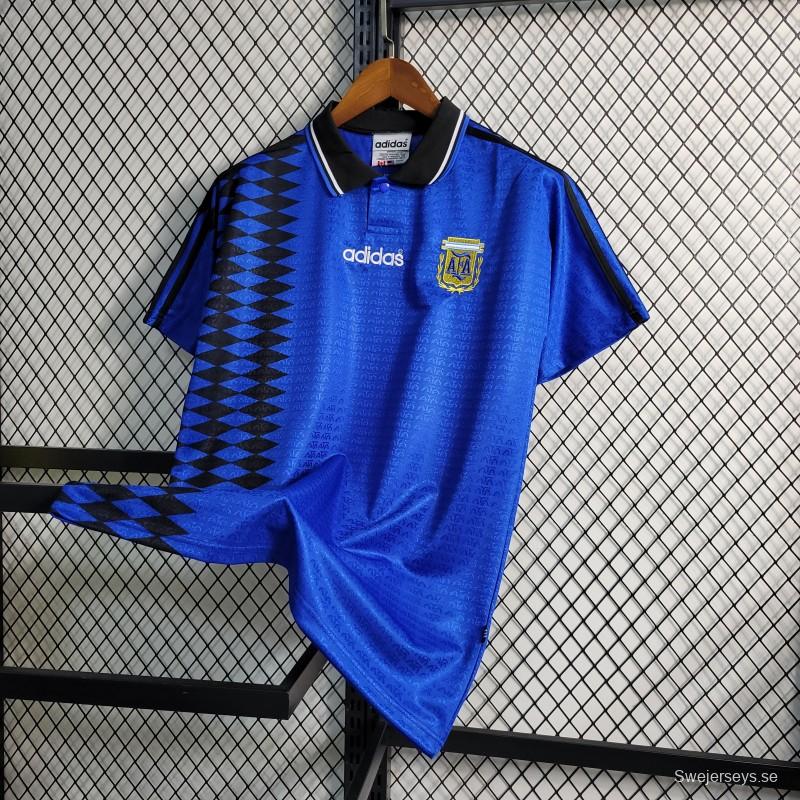 Retro 1994 Argentina Away Blue Jersey