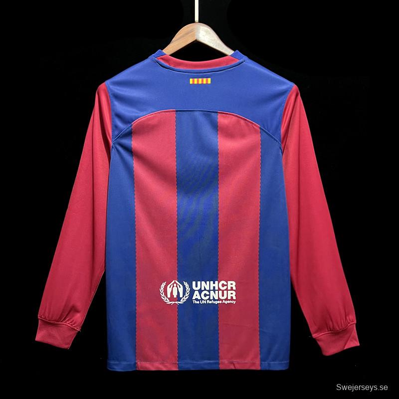 23/24 Barcelona Home Long Jersey