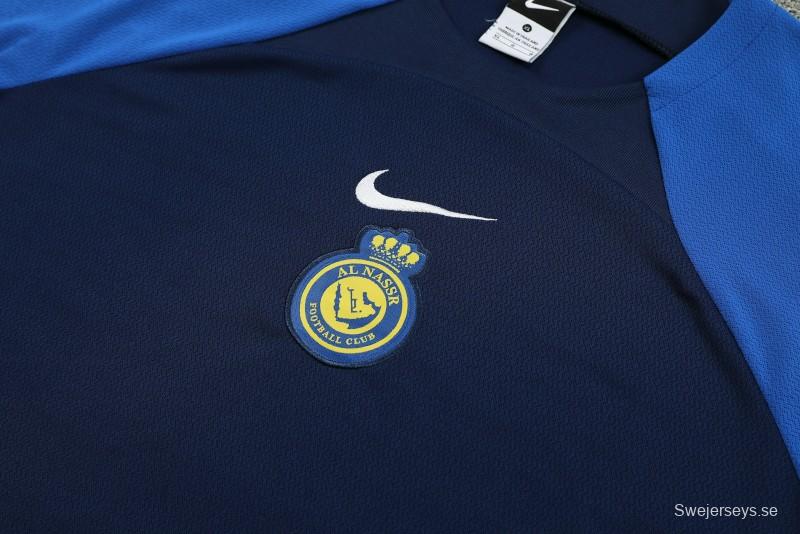 23/24 Al-Nassr Black/Blue Short Sleeve Jersey+Shorts