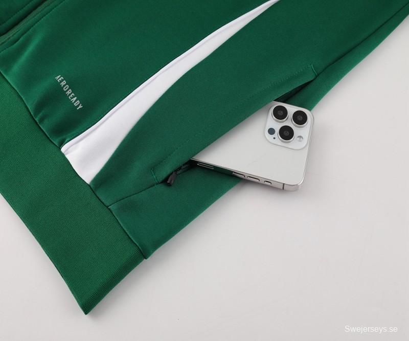 2024 Adidas Green/White Full Zipper Jacket+Pants