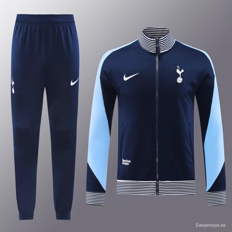 24/25 Tottenham Spur Navy Full Zipper Jacket +Long Pants