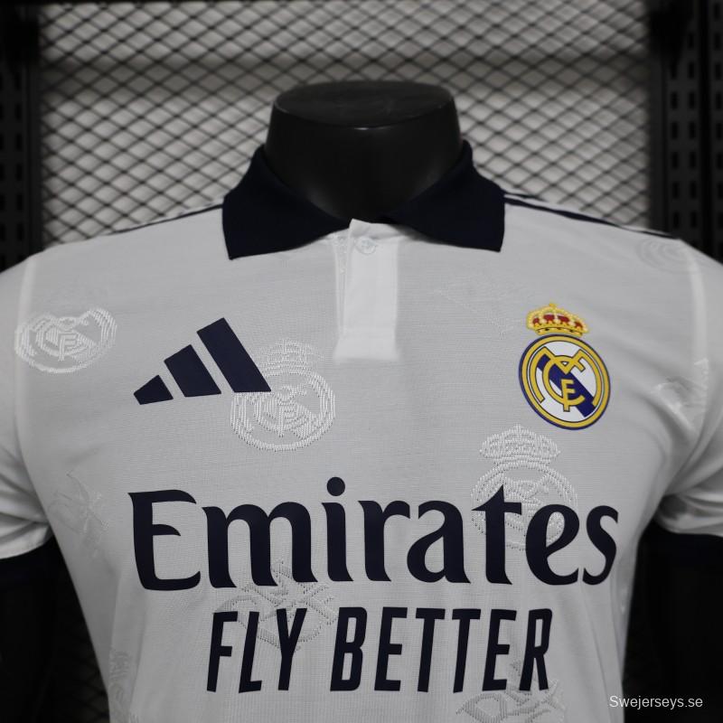 Player Version 24/25 Real Madrid White Pre-Match Jersey