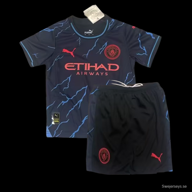 23/24 Kids Manchester City Third Jersey