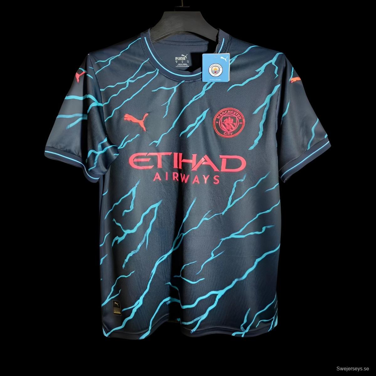 23/24 Manchester City Third Black Jersey